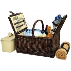 Picnic at Ascot Buckingham Basket with Blanket for Four PVQ1327